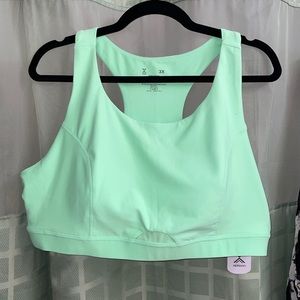 Xersion sport bra neon green quick dry NWT plus 3x